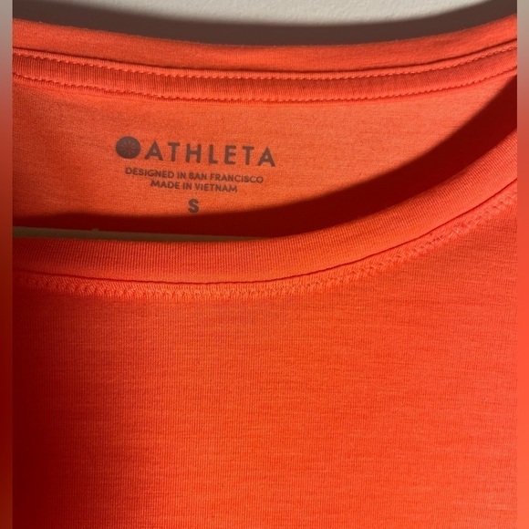 Athleta Studio Crop Top, Orange/Red excellent used condition - Picture 5 of 6